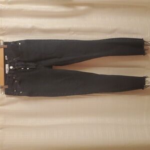 Re/Done Originals Womens Size 25 Black Button-Fly Jeans